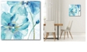 Courtside Market Light Blue Flower I Gallery-Wrapped Canvas Wall Art - 16" x 16"